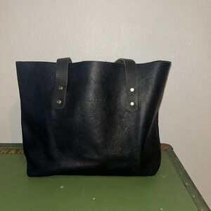 Chic Sparrow Genuine Leather  Tote Bag  Shoulder Black Large